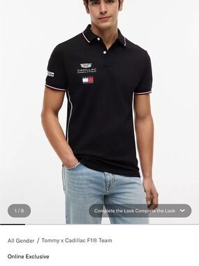 Tommy Hilfiger Black Tommy x Cadillac Polo Shirt